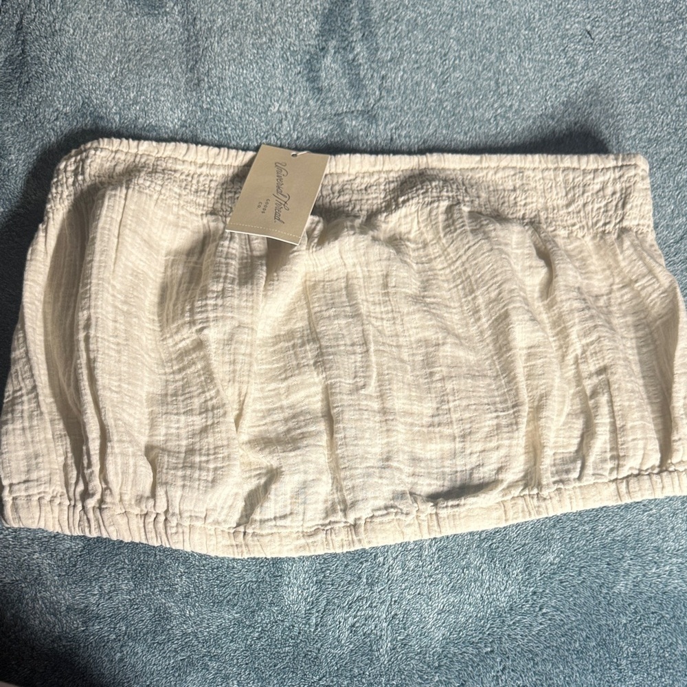 Universal Thread Cream Textured Blouse - Picture 3 of 5